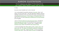Desktop Screenshot of aaron-gustafson.com